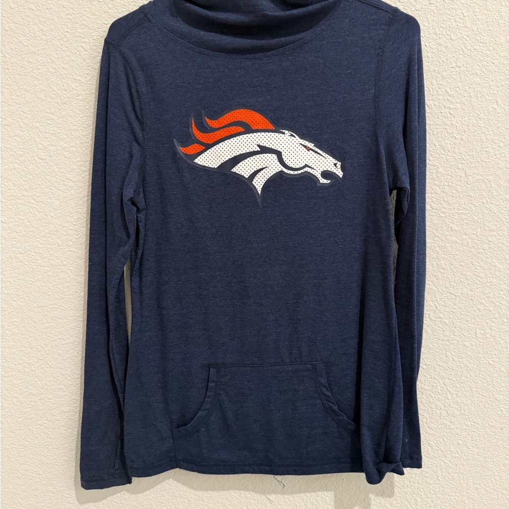 Denver Broncos Cowl Neck Hoodie